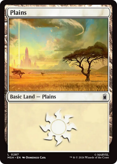 Plains (#287) (Foil) | Marvel Super Heroes、Magic: The Gathering、kayou