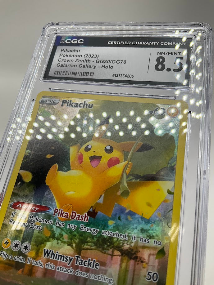 Pikachu Pokemon Crown Zenith Galarian Gallery Holo #GG30 CGC 8.5、Collector Store LLC Gaming、kayou