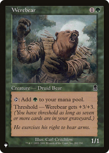 Werebear (LIST-282/350) - The List、Wizards of the Coast、kayou