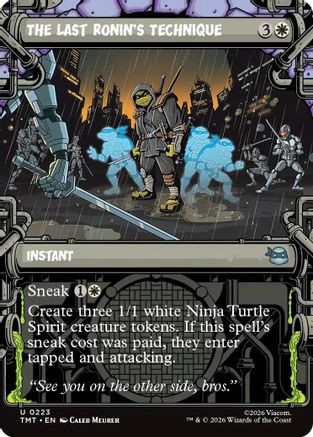 The Last Ronin's Technique (Showcase) (TMT-223) - Teenage Mutant Ninja Turtles Foil、Wizards of the Coast、kayou