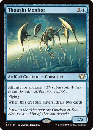 Thought Monitor (EOC-079) - Commander: Edge of Eternities、Wizards of the Coast、kayou