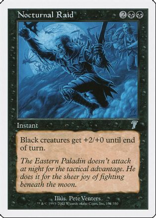 Nocturnal Raid (7ED-151) - 7th Edition Foil、Wizards of the Coast、kayou