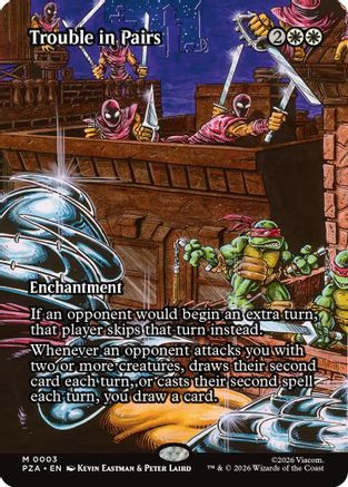 Trouble in Pairs (Borderless) (PZA-003) - Teenage Mutant Ninja Turtles Eternal-Legal、Wizards of the Coast、kayou