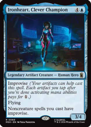 Ironheart, Clever Champion (MSH-060) - Marvel Super Heroes Foil、Wizards of the Coast、kayou