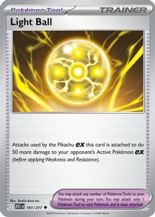 Light Ball 191 - ME Ascended Heroes、The Pokémon Company、kayou