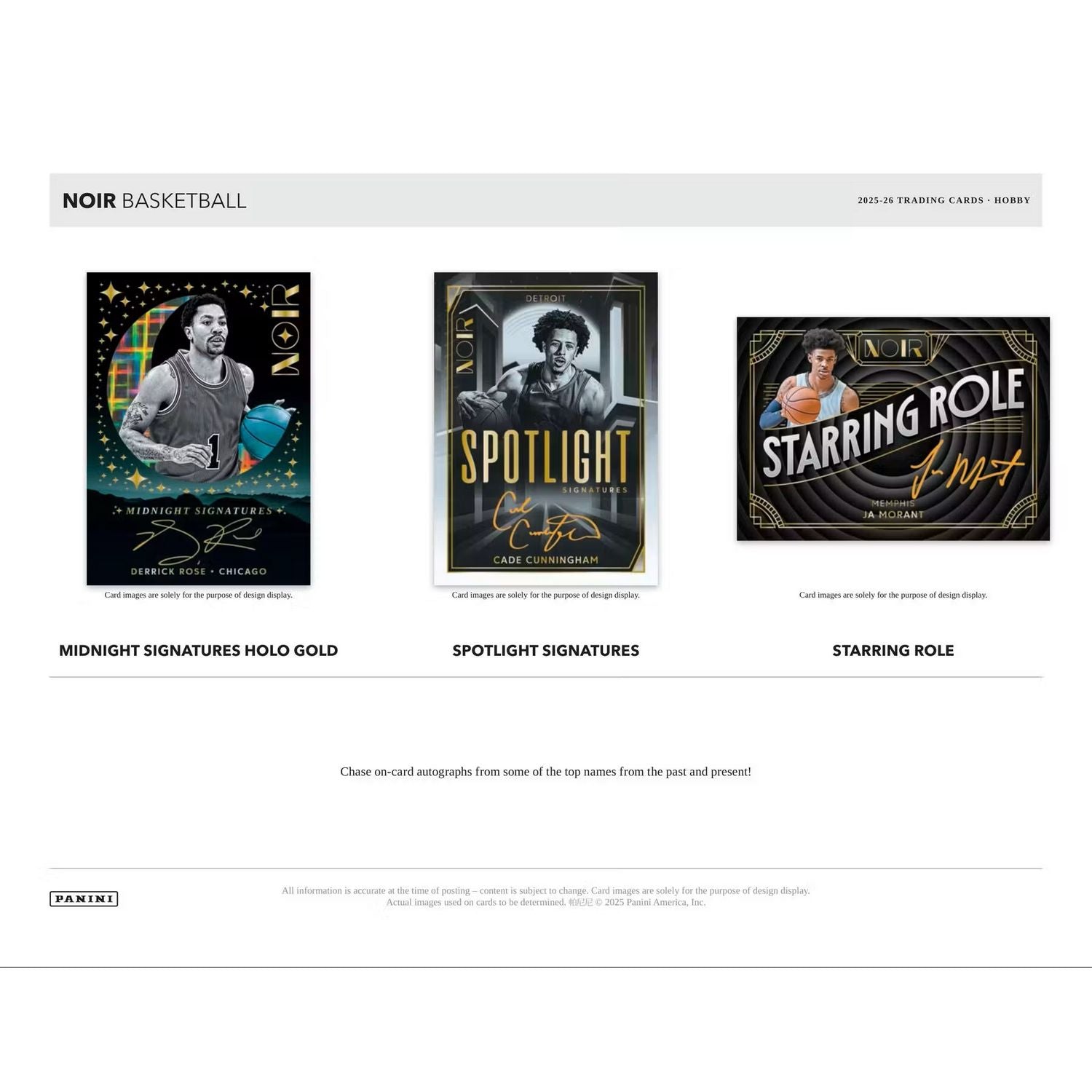 2025-26 Panini Noir Basketball Hobby Box、Panini、kayou