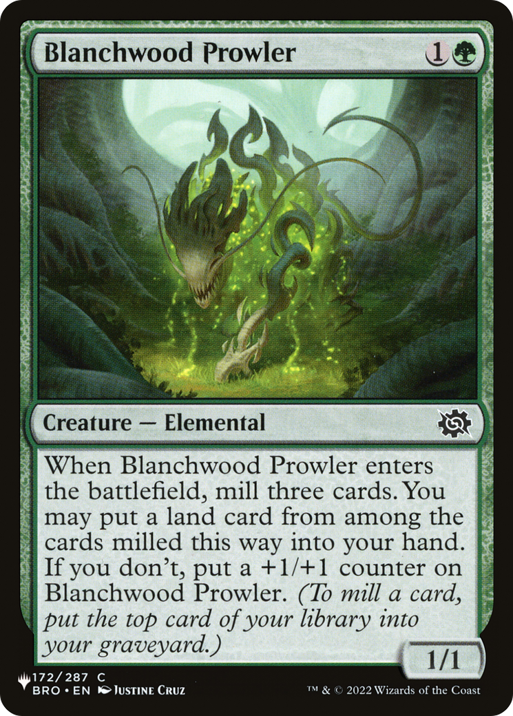 Blanchwood Prowler (LIST-172/012) - The List、Wizards of the Coast、kayou