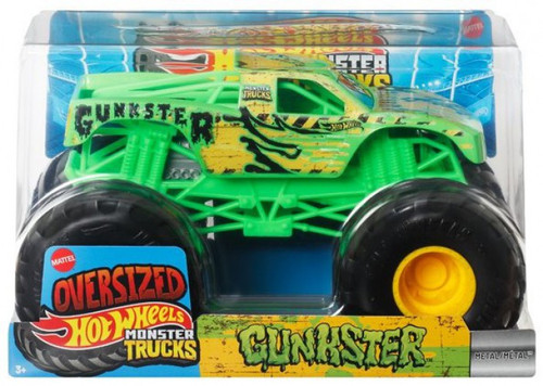 Hot Wheels Monster Trucks Oversized Gunkster Diecast Car、ToyWiz、kayou
