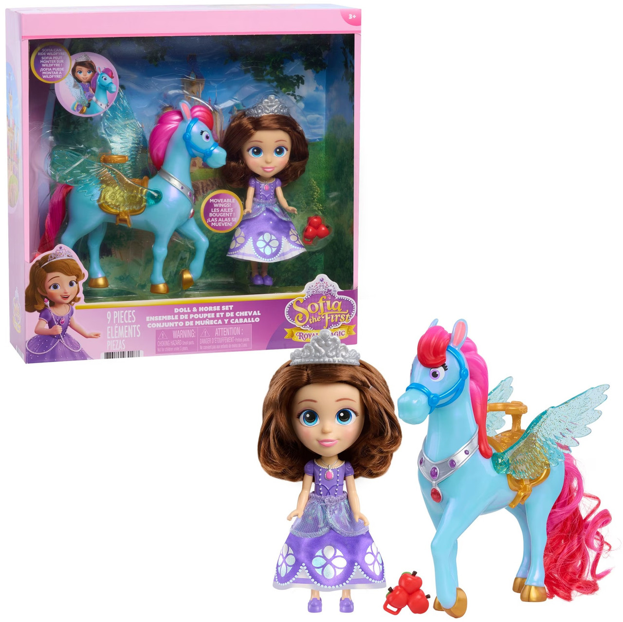Disney Sofia the First Royal Magic Princess Sofia & Wildfyre Pegasus Figure、ToyWiz、kayou