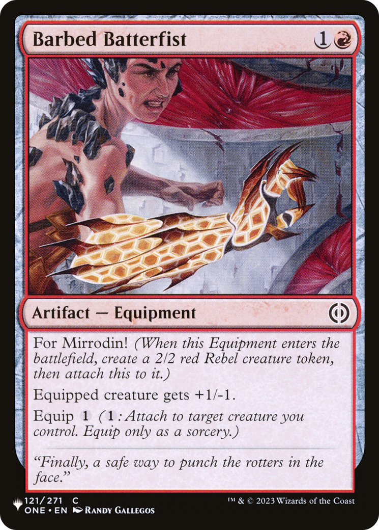 Barbed Batterfist (LIST-121/271) - The List、Wizards of the Coast、kayou