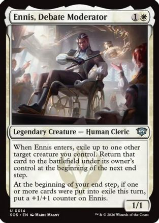Ennis, Debate Moderator (SOS-014) - Secrets of Strixhaven、Wizards of the Coast、kayou