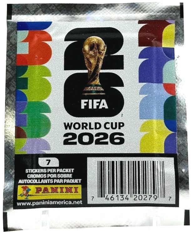 FIFA World Cup Panini 2026 Soccer Sticker Pack 7 Stickers、ToyWiz、kayou