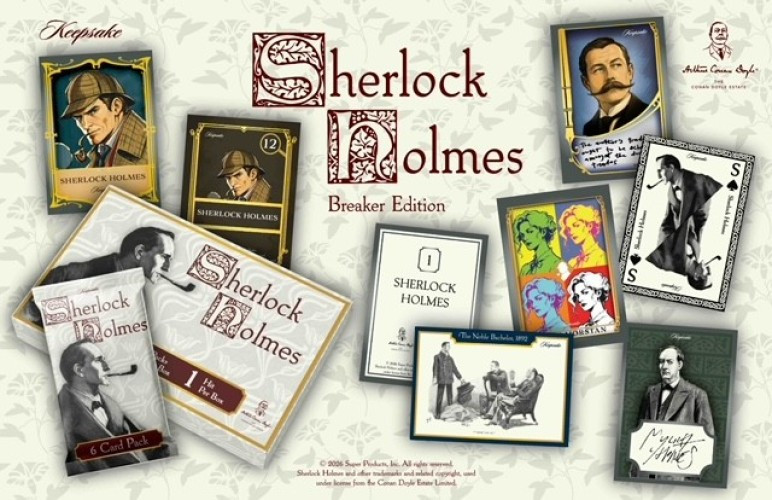 Sherlock Holmes 2026 Keepsake Premiere Breaker Edition Trading Card Box 2 Packs, 2 Relics per Box (Pre-Order ships November)、ToyWiz、kayou