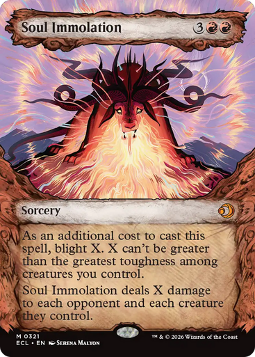 Soul Immolation (Fable Frame Foil) | Lorwyn Eclipsed、Magic: The Gathering、kayou