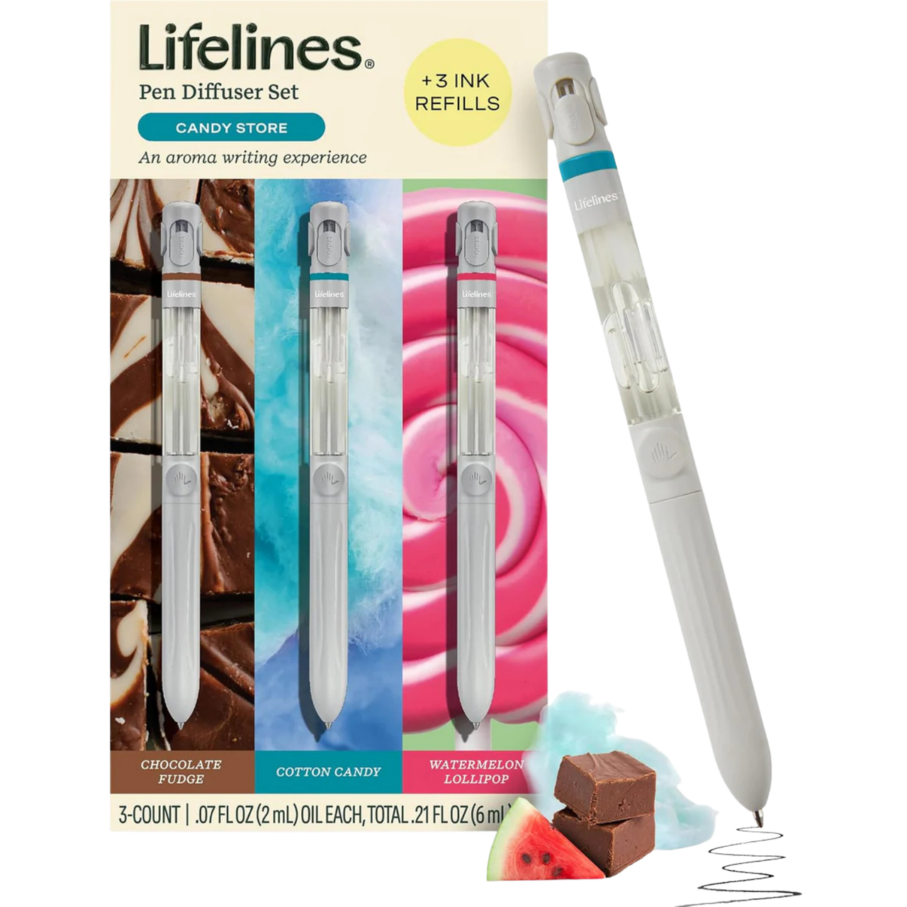 Lifelines: Yummy Pens Gift Set - Candy Store - 3-Pack、Lifelines、kayou