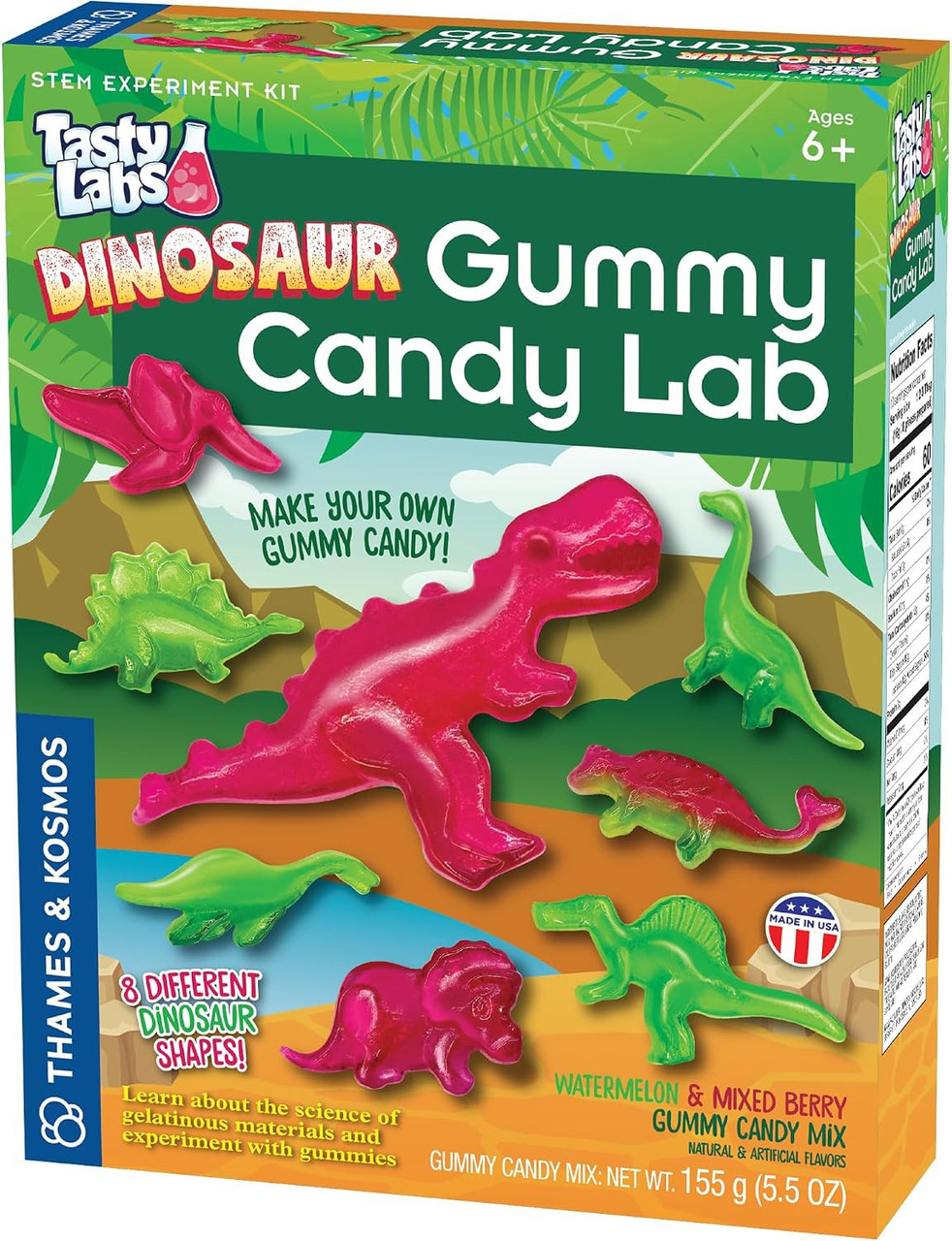 Tasty Labs Dinosaur Gummy Candy lab Activity Kit Watermelon & Mixed Berry、ToyWiz、kayou