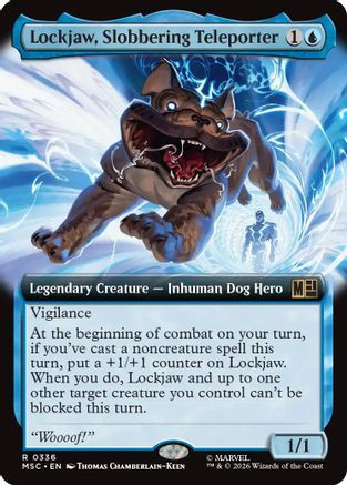 Lockjaw, Slobbering Teleporter (Extended Art) (MSC-336) - Commander: Marvel Super Heroes、Wizards of the Coast、kayou