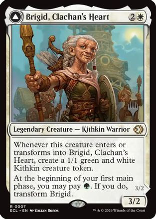 Brigid, Clachan's Heart (PPECL-007) - Promo Pack: Lorwyn Eclipsed、Wizards of the Coast、kayou