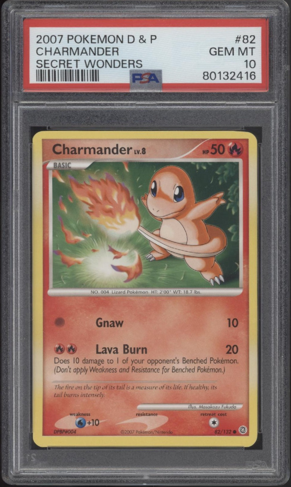 Charmander Pokemon Secret Wonders #82 PSA 10、Collector Store LLC Gaming、kayou