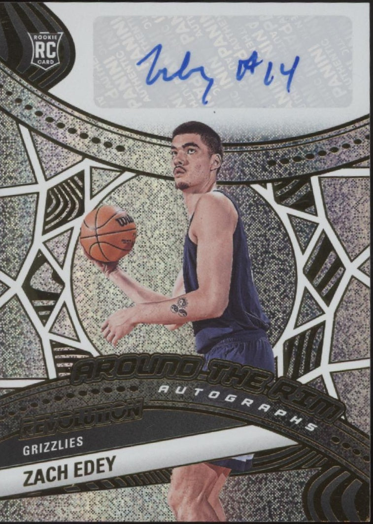 Zach Edey 2024-25 Panini Revolution Around the Rim RC Auto #ATR-ZAC、Collector Store LLC、kayou