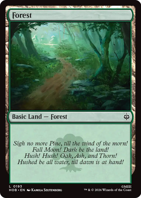 Forest (Foil) | The Hobbit、Magic: The Gathering、kayou