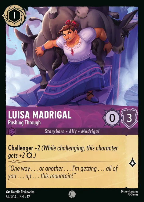 Luisa Madrigal - Pushing Through (Foil) | Wilds Unknown、Disney Lorcana、kayou