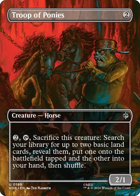 Troop of Ponies (Borderless Scene) | The Hobbit、Magic: The Gathering、kayou