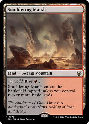 Smoldering Marsh (Ripple Foil) (M3C-379) - Modern Horizons 3 Commander Foil、Wizards of the Coast、kayou