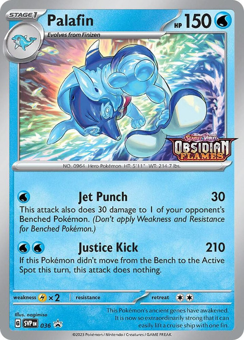 Pokemon Trading Card Game Obsidian Flames Promo Palafin SVP036、ToyWiz、kayou