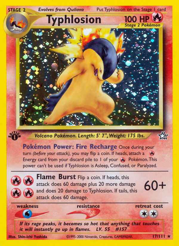Typhlosion 17/111 - Neo Genesis Unlimited Holofoil (HP)、The Pokémon Company、kayou