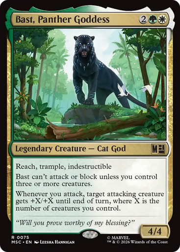 Bast, Panther Goddess (Surge Foil) | Marvel Super Heroes Commander、Magic: The Gathering、kayou