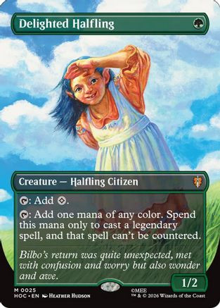 Delighted Halfling (Borderless) (HOC-025) - The Hobbit: Eternal-Legal、Wizards of the Coast、kayou