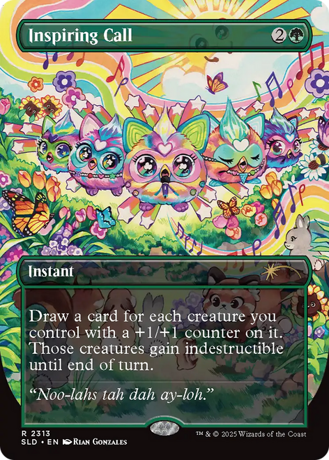 Inspiring Call (Foil) (Secret Lair - Furby: Doo-Ay Noo-Lah) | Secret Lair Drops、Magic: The Gathering、kayou