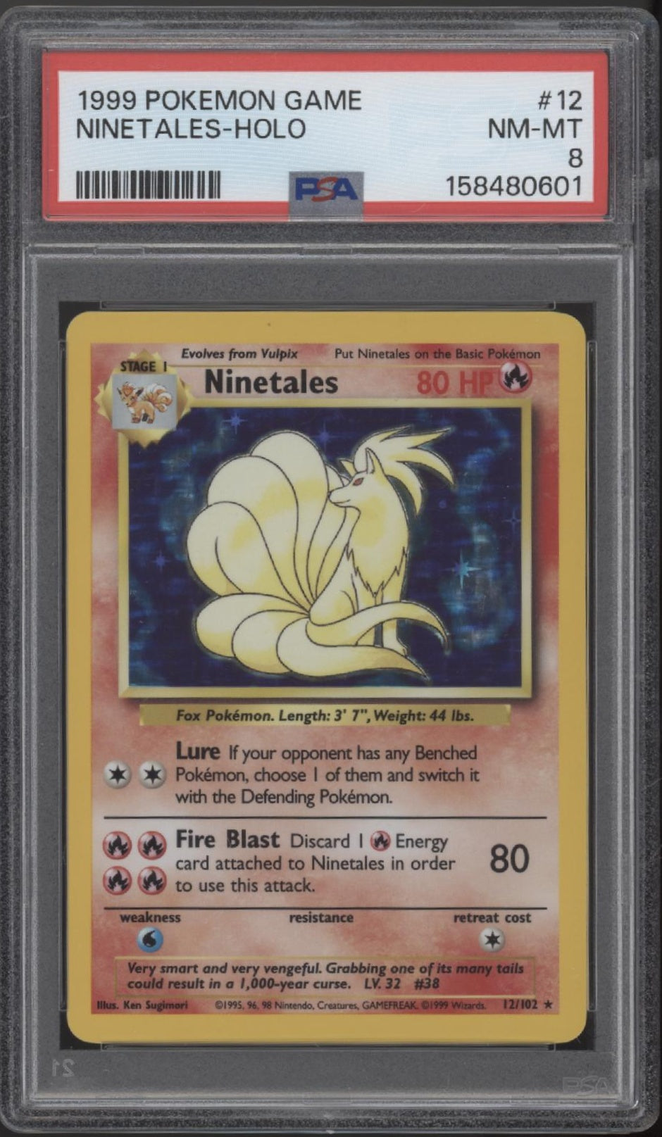 Ninetales Pokemon Base Set Holo #12 PSA 8 #1、Collector Store LLC Gaming、kayou