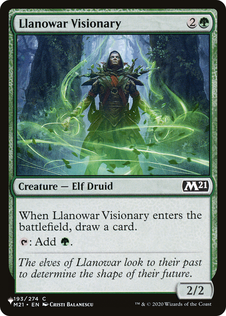Llanowar Visionary (LIST-193/274) - The List、Wizards of the Coast、kayou