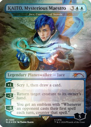 KAITO, Mysterious Maestro - Jace, Unraveler of Secrets (Rainbow Foil) (SLD-1590) - Secret Lair Drop Series Foil、Wizards of the Coast、kayou